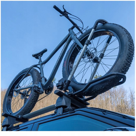 Menabo Chrono SX aluminiowy uchwyt rowerowy na dach do e-bike (lewostronny)