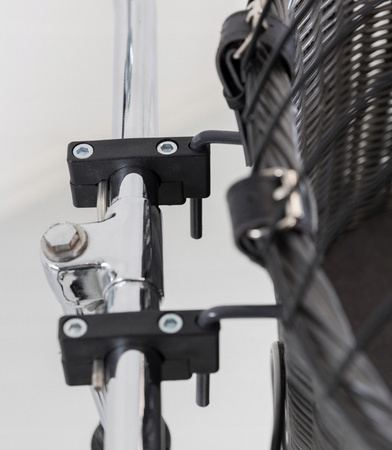 Kosz na rower dla psa, kota Trixie odcienie szarości rozm. XXS/XS do 5kg