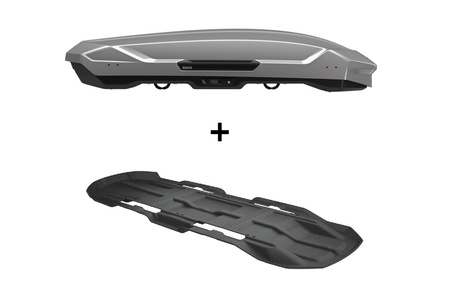 Zestaw Thule Motion 3 XL Box dachowy Tytanowy połysk plus wykładzina