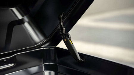 Box dachowy Hapro Boxer M 340 l czarny jednostronny