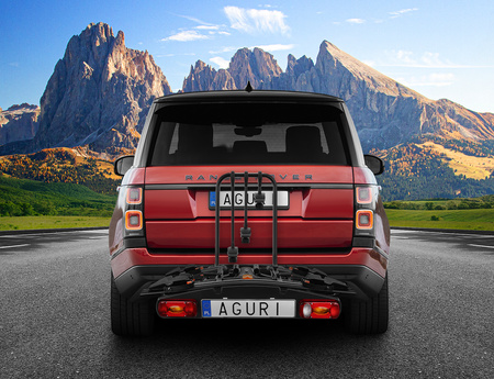 BAGAŻNIK ROWEROWY NA 3 ROWERY AGURI ACTIVE BIKE 3 SREBRNY