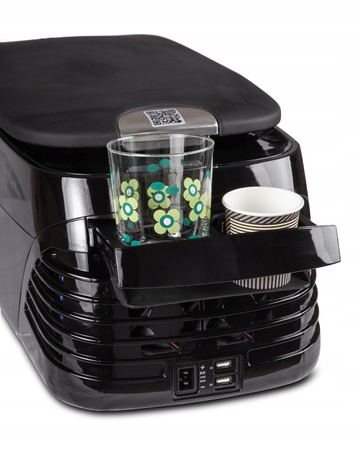 Lodówka przenośna kompresorowa z funkcją podgrzewania Yolco CX8 BLACK 8L