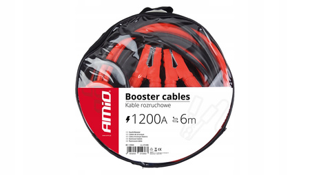 Kable przewody rozruchowe Amio 1200A 6m etui