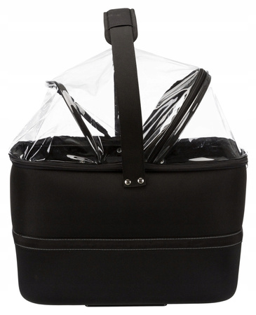 Kosz rowerowy przedni na kierownicę Trixie czarny rozm. S