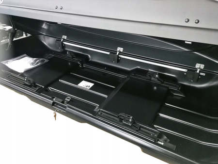 Box dachowy Xtreme 450 Czarny Carbon Dwustronnie otwierany CRUZ