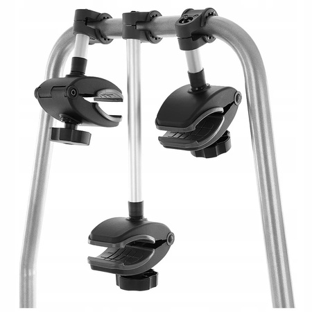 BAGAŻNIK ROWEROWY NA 3 ROWERY AGURI ACTIVE BIKE 3 SREBRNY