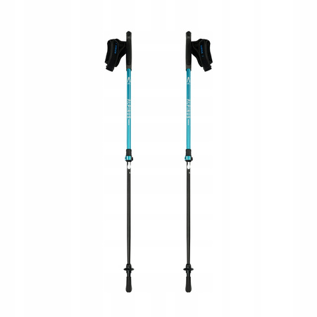 KIJE NORDIC WALKING ALPINUS Lysefjord REGULOWANE 85-135 cm NIEBIESKIE