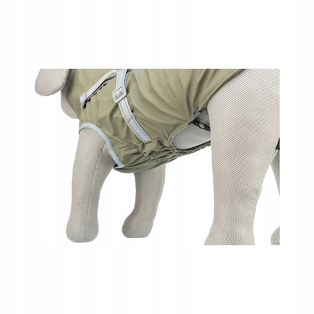 Pontis, płaszczyk z szelkami, dla psa, zielony, XXS: 24 cm
