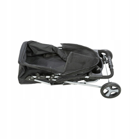 Wózek dla zwierząt, 47 × 100 × 80 cm, czarny