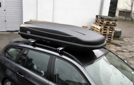 Box dachowy Xtreme 450 Czarny Carbon Dwustronnie otwierany CRUZ