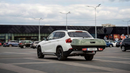 Box dachowy Hapro Boxer M 340 l czarny jednostronny