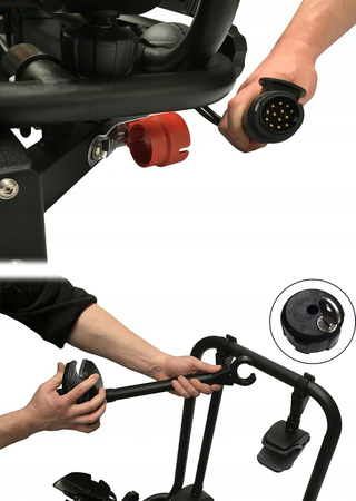 BAGAŻNIK ROWEROWY NA 2 ROWERY AGURI ACTIVE BIKE 2 SREBRNY