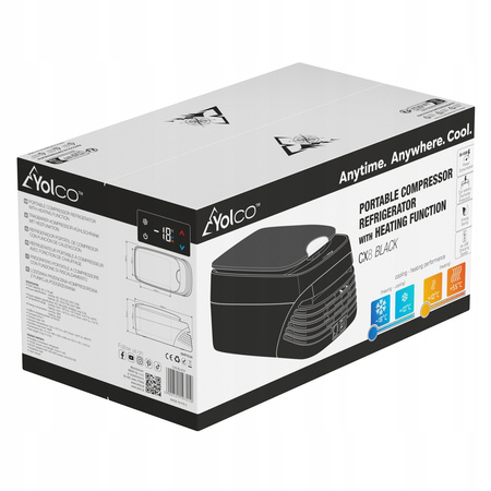 Lodówka przenośna kompresorowa z funkcją podgrzewania Yolco CX8 BLACK 8L