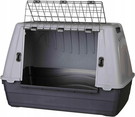 Transporter Trixie 77 cm x 43 cm x 51 cm szary S-M