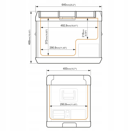 Lodówka kompresorowa Yolco KX40 Sand z Bluetooth