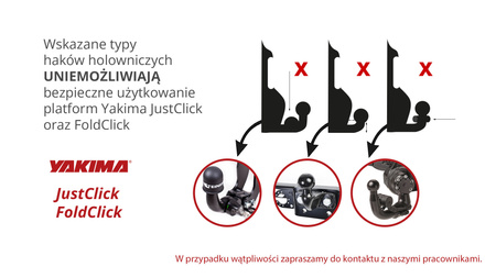 Yakima JustClick EVO 4 - bagażnik na hak, na 4 rowery