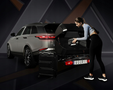 Bagażnik BOX na platformę rowerową Aguri Active Bike 2/3 380L 138x66x58