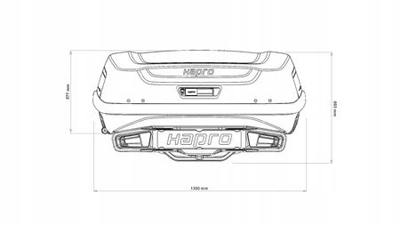 Hapro Boxer M 340 Sage Green - Box z platformą na hak oliwkowa zieleń