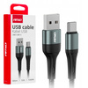 Kabel Amio USB - USB typ C 1 m czarny