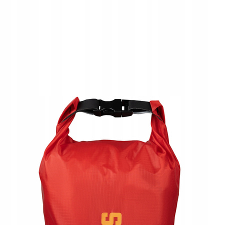 Worek wodoodporny Alpinus Tutunendo 10 litrów lekki, czerwony, rolowany