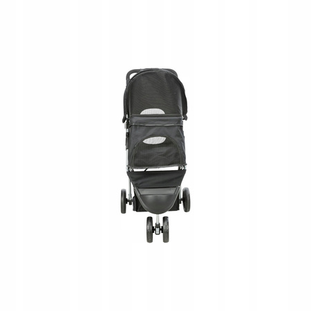 Wózek dla zwierząt, 47 × 100 × 80 cm, czarny