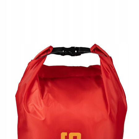 Worek wodoodporny Alpinus Tutunendo 20 litrów lekki, czerwony, rolowany