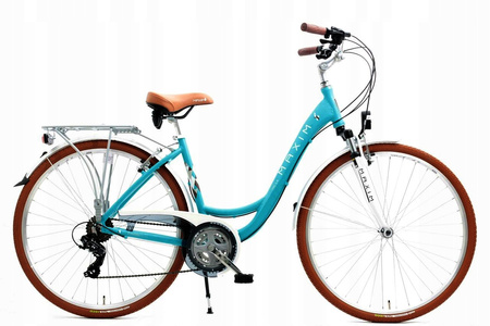 Rower miejski MAXIM MC 1.4.21 Turkus rama 18 cali koło 28 " zielony