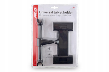  Uchwyt do telefonu/tabletu Amio czarny do zagłówka 4,7-12,9