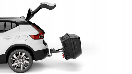 Hapro Boxer L 420 Hexagon Black - Box z platformą na hak czarny matowy