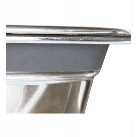 Zestaw dwóch misek metalowa Trixie srebrny 1,5 l