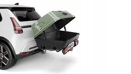 Hapro Boxer M 340 Sage Green - Box z platformą na hak oliwkowa zieleń