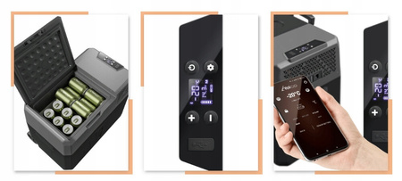 Lodówka kompresorowa Yolco BCX40 CARBON Bluetooth