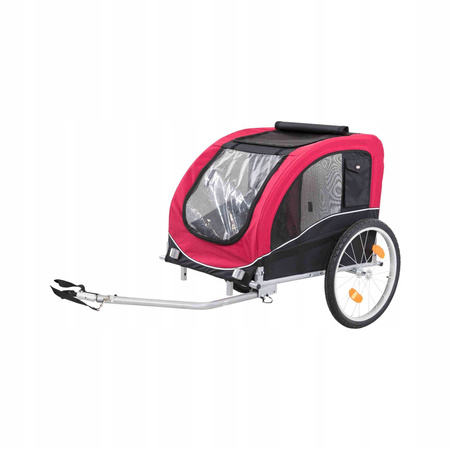 Trixie Przyczepka rowerowa wózek dla psa 58x52x79 cm L do 30 kg CZERWONA