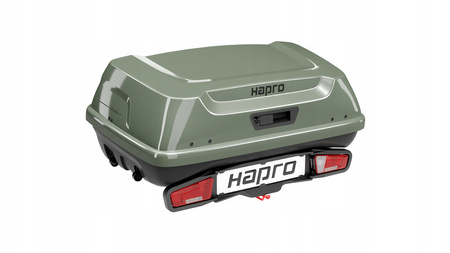 Hapro Boxer M 340 Sage Green - Box z platformą na hak oliwkowa zieleń