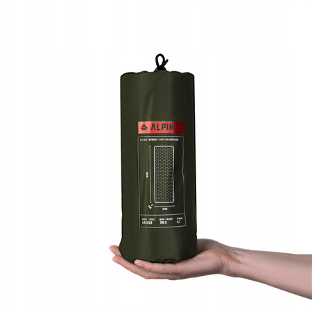 Materac Alpinus Aarhus zielony 188×66cm R-Value:4.7, lekki, 4 sezony, TPU