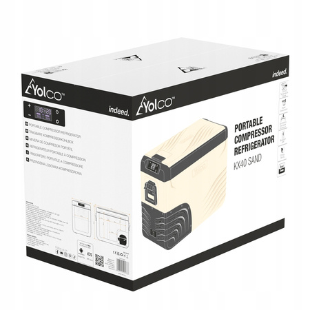 Przenośna lodówka kompresorowa Yolco TCX50 Sand DualZone