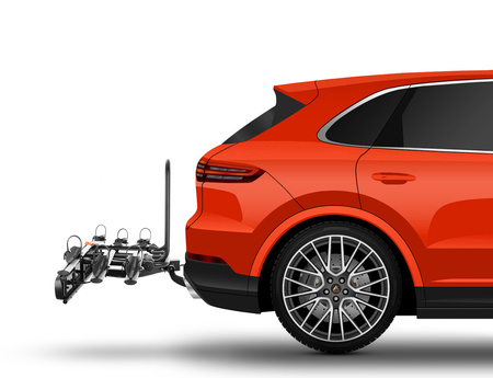 BAGAŻNIK ROWEROWY NA 3 ROWERY AGURI ACTIVE BIKE 3 SREBRNY