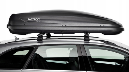Kufer Hapro Traxer 6.6 Box dachowy czarny matowy