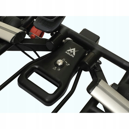 BAGAŻNIK ROWEROWY NA 2 ROWERY AGURI ACTIVE BIKE 2 SREBRNY