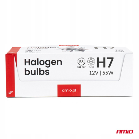 Żarówka halogenowa H7 12V 55W UV filtr