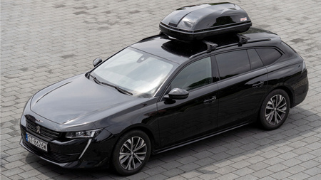 Box dachowy Fabbri Car BOX 340 czarny 340 l jednostronne otwieranie