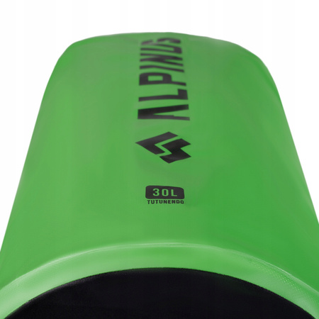 Worek wodoszczelny Alpinus Tutunendo-Hobart 30 zielony PCV, rolowany IPX6