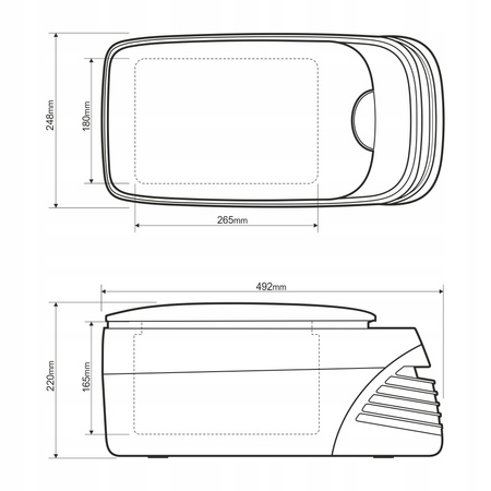 Lodówka przenośna kompresorowa z funkcją podgrzewania Yolco CX8 BLACK 8L