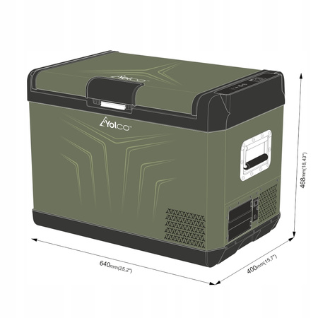 Lodówka kompresorowa Yolco KX40 Sand z Bluetooth