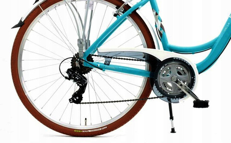 Rower miejski MAXIM MC 1.4.21 Turkus rama 18 cali koło 28 " zielony