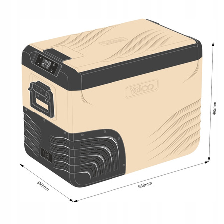 Przenośna lodówka kompresorowa Yolco TCX50 Sand DualZone