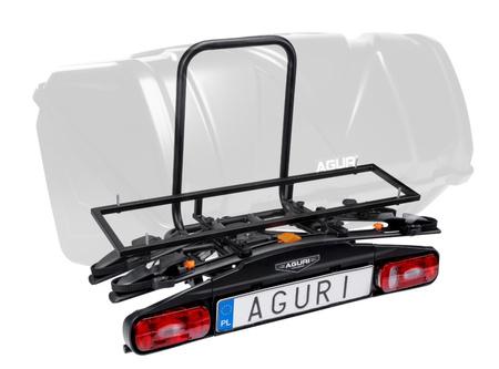 Bagażnik BOX na platformę rowerową Aguri Active Bike 2/3 380L 138x66x58