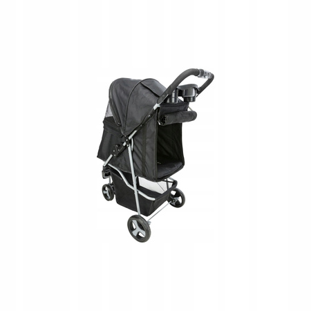 Wózek dla zwierząt, 47 × 100 × 80 cm, czarny