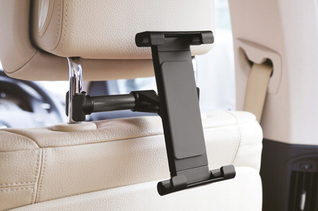  Uchwyt do telefonu/tabletu Amio czarny do zagłówka 4,7-12,9