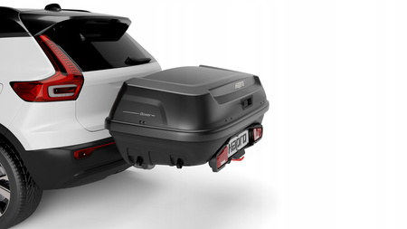 Hapro Boxer L 420 Hexagon Black - Box z platformą na hak czarny matowy